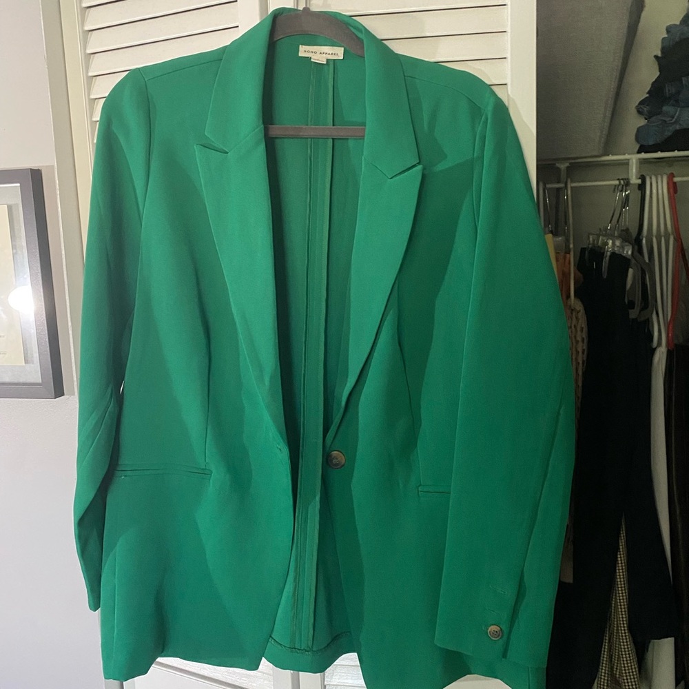 Green Gently used blazer - size L